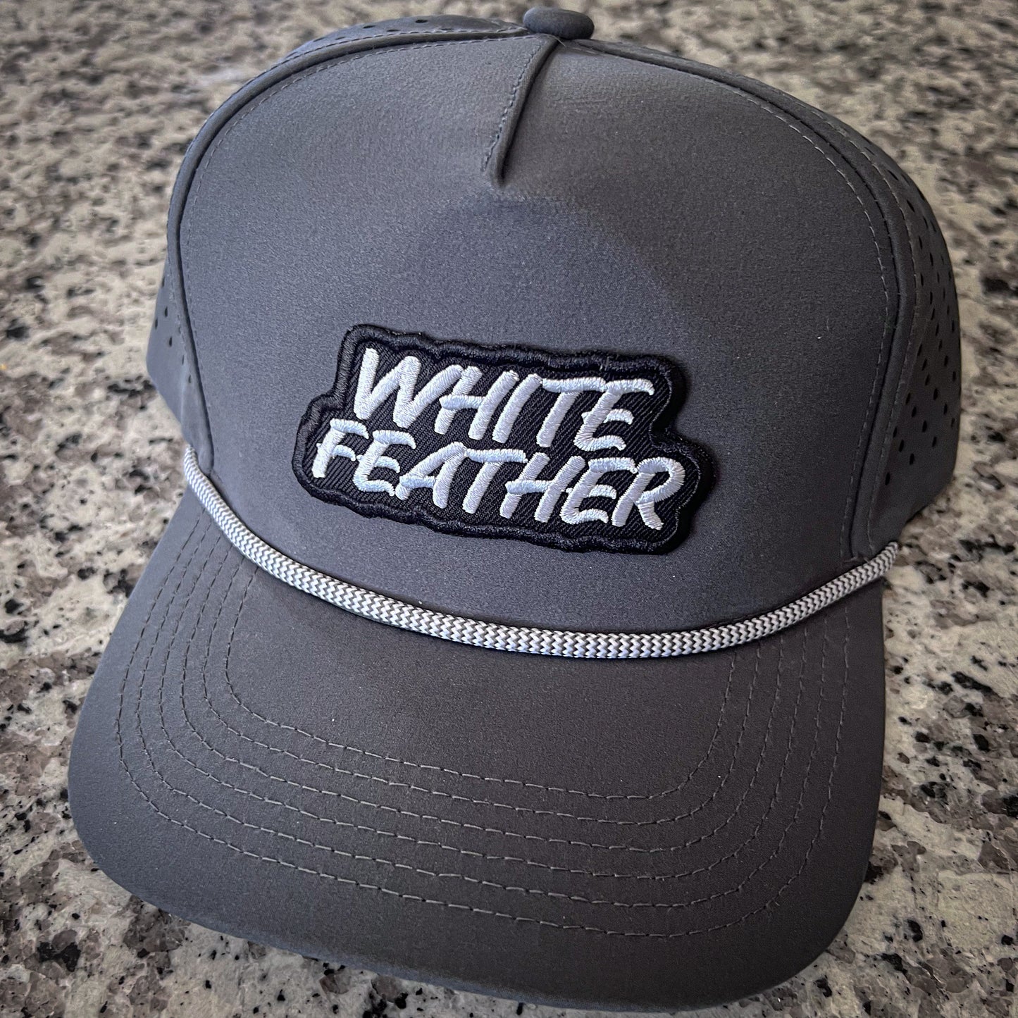 White Feather Rope Snapback – Performance Outdoor Hat