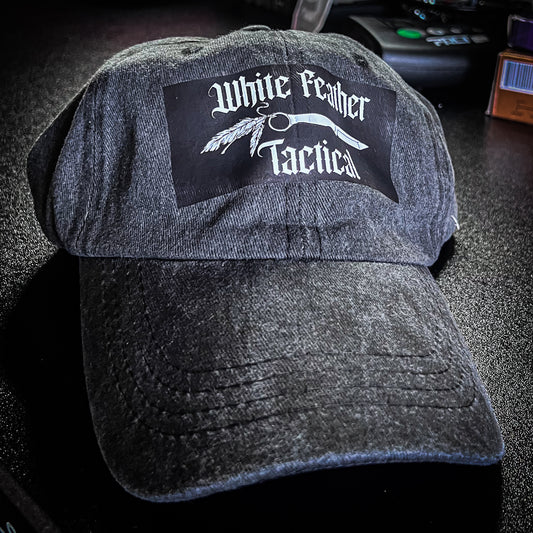 White Feather Tactical Distressed Dad Hat