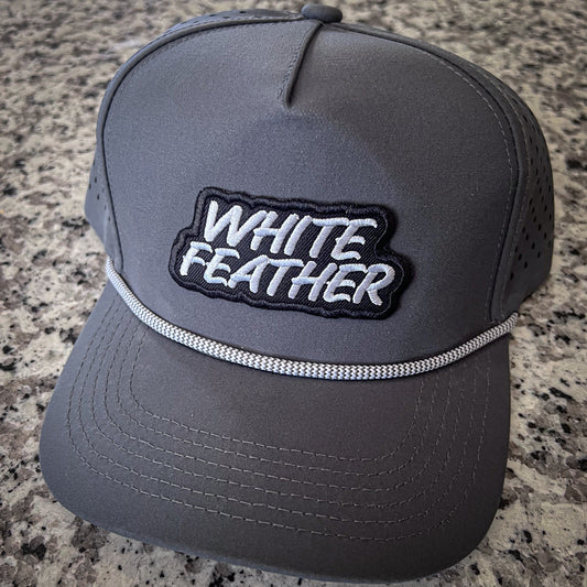 White Feather Rope Snapback – Performance Outdoor Hat